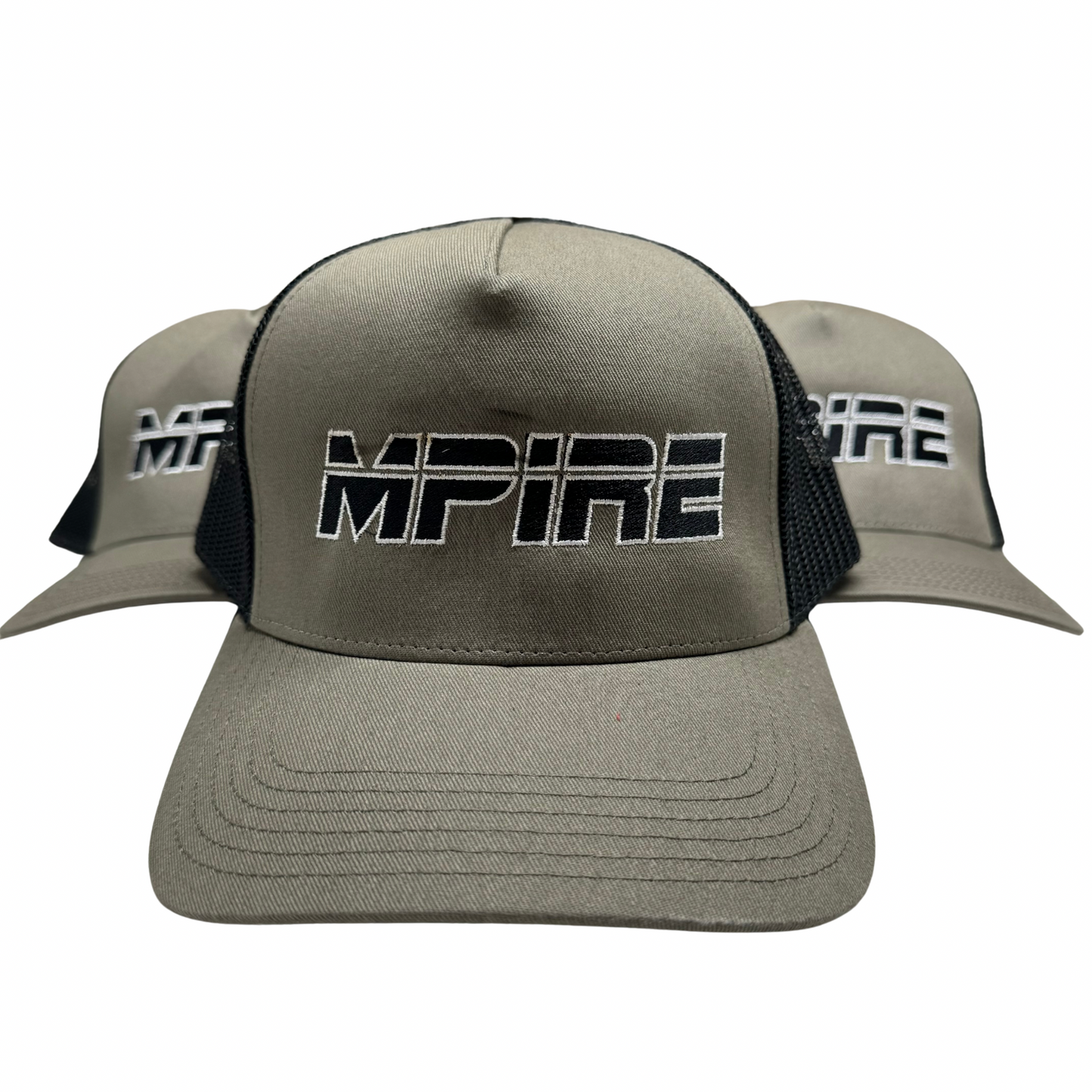 Khaki/Black/White Snapback