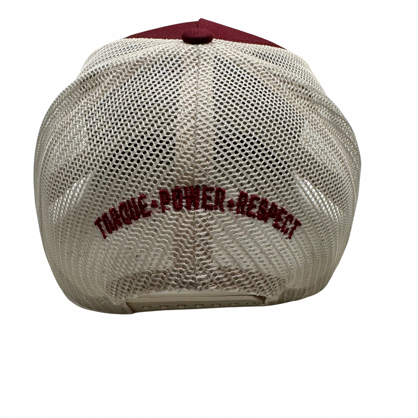 Burgundy/White Snapback