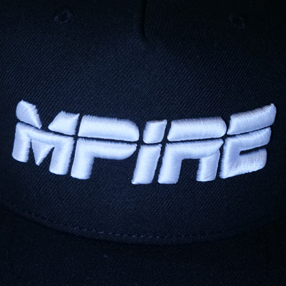 Black/White Snapback Cap